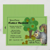 Eekhoornfamilie reünie kaart (Voorkant / Achterkant)