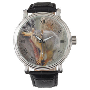 Eekhoornfoto Horloge