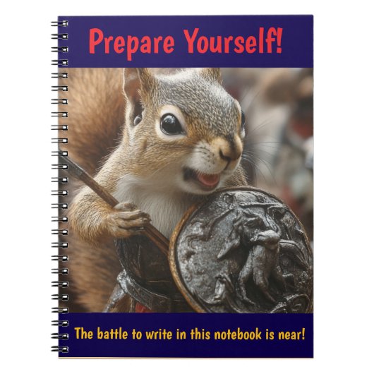 eekhoorngevecht notitieboek (Voorkant)