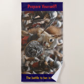 eekhoorngevecht strandlaken (Voorkant)