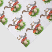 Eekhoornhaar op papier voor rode paddenstoelen (Detail)