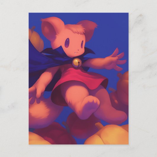 eekhoornheks briefkaart (Voorkant)