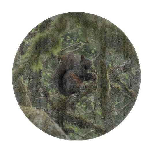 eekhoornkameel snijplank (Voorkant)