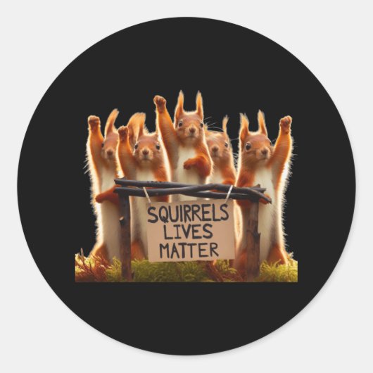 Eekhoornlevens Sticker (Voorkant)