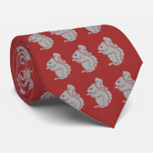 eekhoornpatroon stropdas (Opgerold)