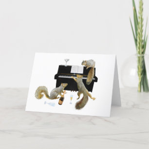 Eekhoorns bij de Piano Kaart