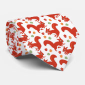 Eekhoorns en Natuur van eikels Stropdas (Opgerold)