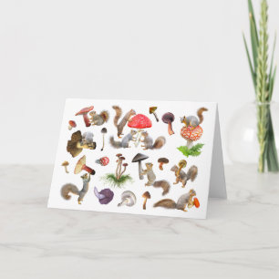 Eekhoorns met champignons Kaart