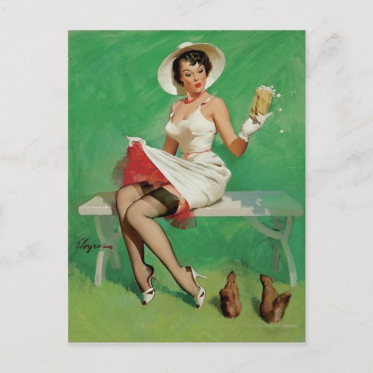 Eekhoorns omhoog briefkaart (Voorkant)