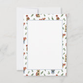 Eekhoorns op Birdhouse Holiday Bedankkaart (Achterkant)