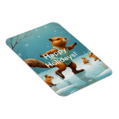 Eekhoorns op ijs magneet (Rechterzijde)