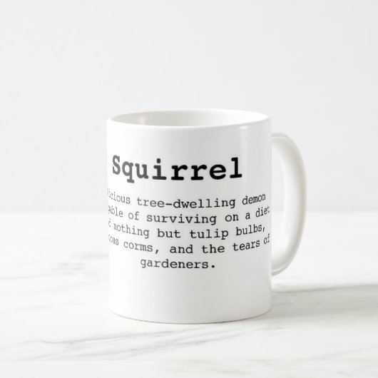 Eekhoorns zijn slechte mok (Voorkant rechts)