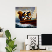 Eekhoornschippers Poster (Thuiskantoor)