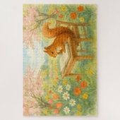 Eekhoornstudies in de lente legpuzzel (Verticaal)