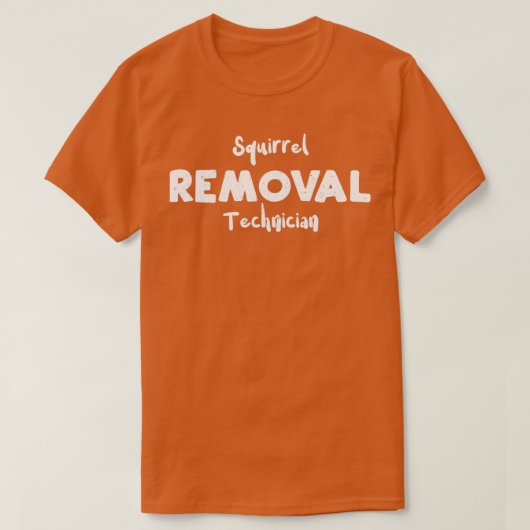 Eekhoorntechnicus voor verwijdering t-shirt (Design voorkant)