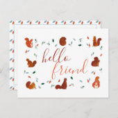 Eekhoorntjes Briefkaart (Voorkant / Achterkant)