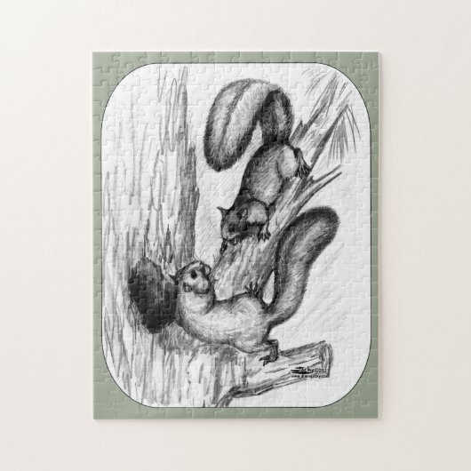 Eekhoorntjes Legpuzzel (Verticaal)