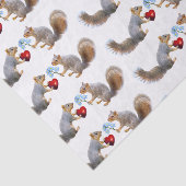 Eekhoorntjes-liefdespapier Tissuepapier (Detail)
