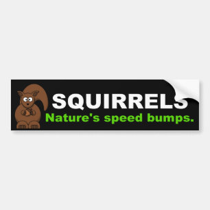 Eekhoorntjes Natuur Snelheidspompen Bumpersticker