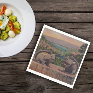 eekhoorntjesgebergte servetten