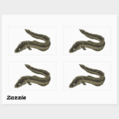 Eel Rechthoekige Sticker (Vel)