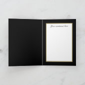 Eelegant Bride Bridesmaid Folded Wenskaart Kaart (Binnen)