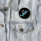 Eelin Great Funny Slippery Eel Pun Dark BG Ronde Button 5,7 Cm (In situ)