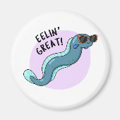 Eelin Great Funny Slippery Eel Pun Magneet (Voorkant)