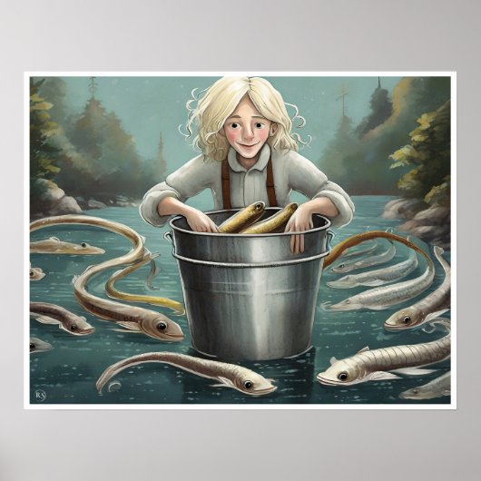 Eeling Art Print (Voorkant)