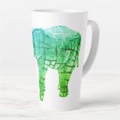 Eelphant Sculpture Latte Mug (Angle droit)