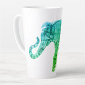 Eelphant Sculpture Latte Mug (Angle gauche)