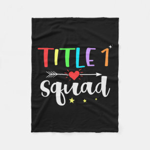 Eén 1 Teacher Squad Schattige terug naar school Fleece Deken