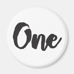 Een 1e Verjaardag Kunst Eerste Verjaardag Mijn 1 j Magneet