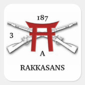 Een 3/187e infanterie RAKKASANS Sticker (Voorkant)