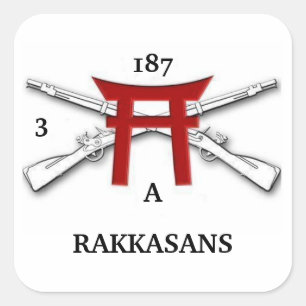 Een 3/187e infanterie RAKKASANS Sticker