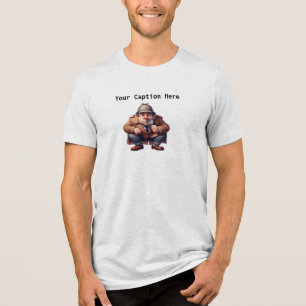 Een 3D-amateurdetective op zoek naar aanwijzingen Tri-Blend Shirt