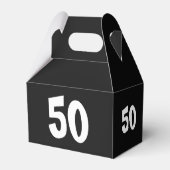 Een 50ste verjaardag vieren Voeg Naam Favor Box to Bedankdoosjes (Achterkant)