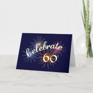 Een 60ste verjaardag vieren kaart