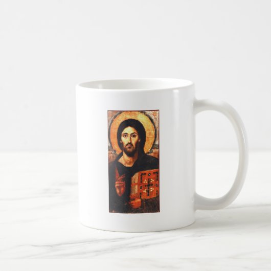 Een 6-eeuwse icoon van Jezus Koffiemok (Rechts)