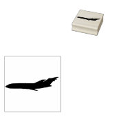 Een 727 in flight rubber stempel (Gestempeld)