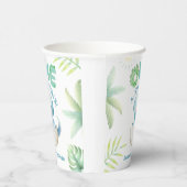 Een A-Saurus Jongen Dinosaurus 1e Verjaardag Papieren Bekers (Rechts)