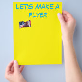 Een aangepaste flyer (Hand)