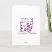 Een aanmoediging-nota van juicht Kaart toe (Achterkant)