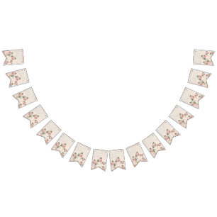 Een aanraking met roze Sierkussen Vlaggetjes