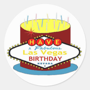 Een aansteker voor een aangeboren Las Vegas Ronde Sticker