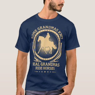 Een aantal oma's die echte oma's zijn die paarden t-shirt