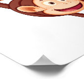 Een aap aan één hand Poster (Hoek)