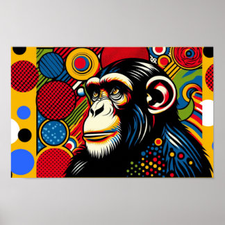 EEN AAP ALS IK 5 POSTER