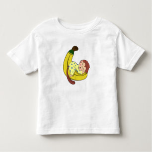Een aap die slaapt in de pyjama kinder shirts