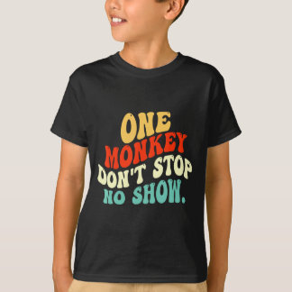 Eén aap houdt de show niet tegen t-shirt